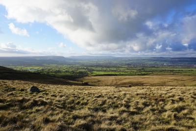 Late afternoon light across the Ribble Valley from the Nick of Pendle 