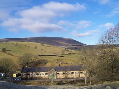 Pendle Hill as seen from Cross Lane © Mark Wild