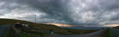 Pendle storm clouds from the ski centre panorama  © Paul A. Olivant